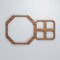 Ekena Millwork Extra Small Johnston Decorative Fretwork Wood Wall Panels, Walnut, 12 3/8"W x 7 3/8"H x 3/8"T WALW08X08X0375JHNWA - alternate 3
